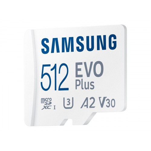 Hukommelseskort microSDXC 512 GB – Samsung EVO Plus (130 MB/s)
