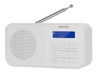 DAB radio - DENVER DAB-42 bærbar radio, hvid