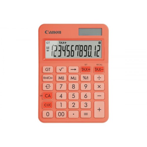 Lommeregner til skrivebord – Canon LS-125KB, 12 cifre, orange
