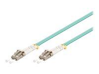 Fiberoptisk netværkskabel Goobay OM3 LC-LC 0,5 m (akvamarin) billede