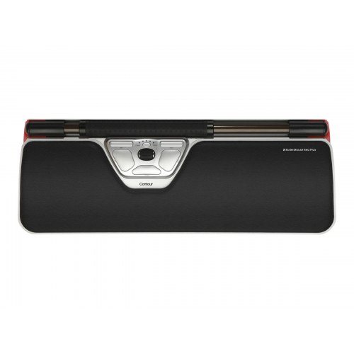 Ergonomisk mus Contour RollerMouse Red Plus – sort/sølv