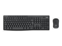 Trådløst tastatur og mus Logitech MK370 Combo for Business - nordisk, grafit billede