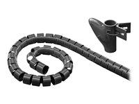 Kabelskjuler slange - Goobay WireTube 2,5 m (sort) billede