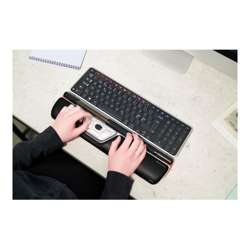 Ergonomisk mus – Contour Design RollerMouse Red, trådløs Bluetooth, sort/sølv