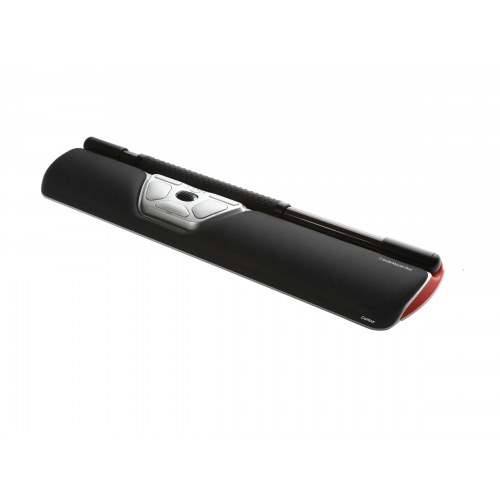 Ergonomisk mus – Contour Design RollerMouse Red, trådløs Bluetooth, sort/sølv
