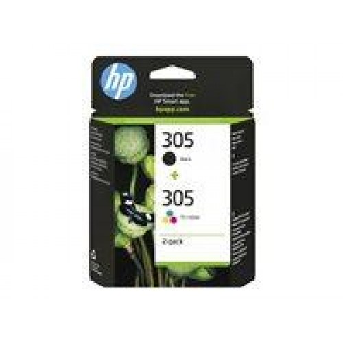 Blækpatroner HP 305 sort + farve – 2-pak