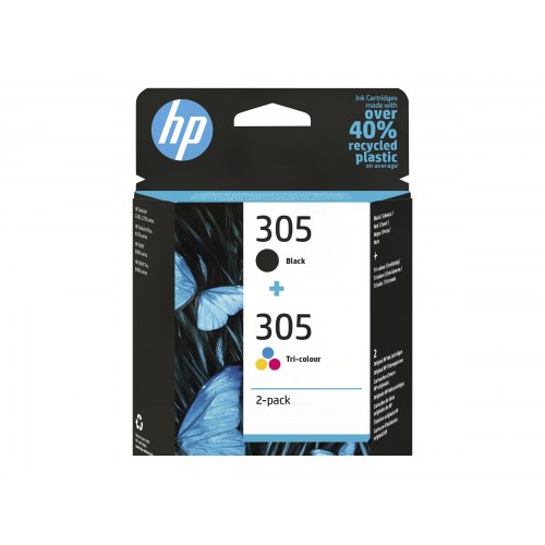 Blækpatroner HP 305 sort + farve – 2-pak