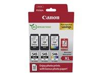 Blækpatroner til Canon - PG-545XL/CL-546XL Photo Value Pack med fotopapir billede