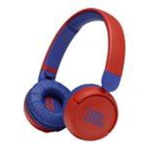 Trådløse hovedtelefoner JBL Jr310BT – blå/rød (på øret)