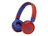 Trådløse hovedtelefoner JBL Jr310BT – blå/rød (på øret)