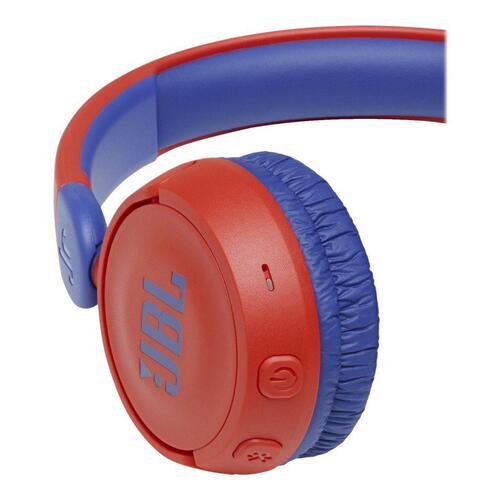 Trådløse hovedtelefoner JBL Jr310BT – blå/rød (på øret)