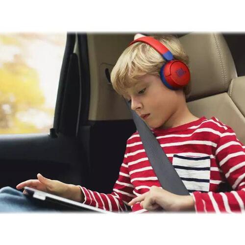 Trådløse hovedtelefoner JBL Jr310BT – blå/rød (på øret)