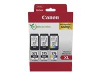 Blækpatroner Canon PG-575XL x2 / CL-576XL Multipack – sort + farve billede