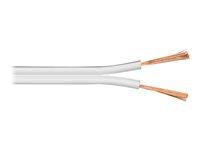 Højttalerkabel Goobay 0,75 mm² - 10 m - hvid billede