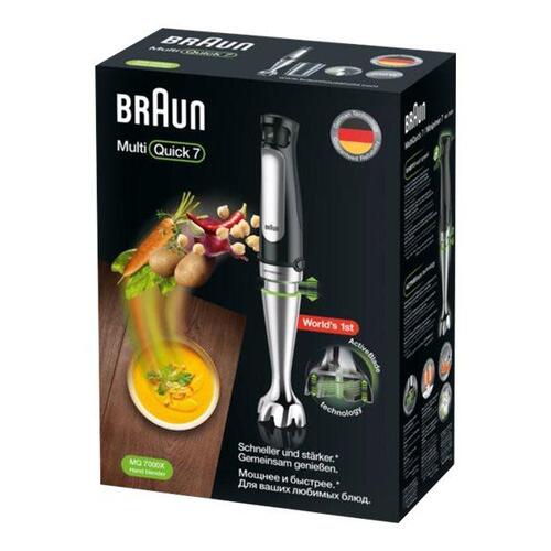 Stavblender Braun Multiquick 7 MQ 7000X – sort/rustfrit stål