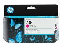 Blækpatron HP 738 magenta 130 ml - DesignJet billede