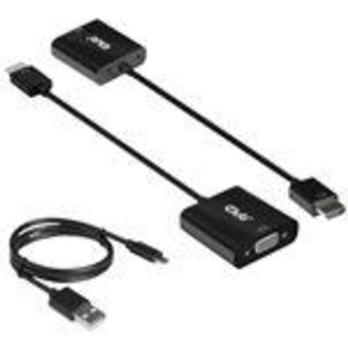HDMI til VGA adapter – Club 3D CAC-1302, sort