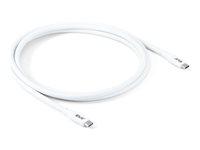 USB-C kabel USB4 2 m - Club 3D - hvid billede