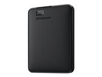Ekstern harddisk Western Digital WD Elements 2 TB USB 3.0 (bærbar)