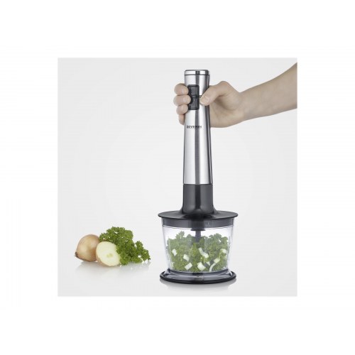 Stavblender trådløs SEVERIN SM 3775 – børstet rustfrit stål/sort