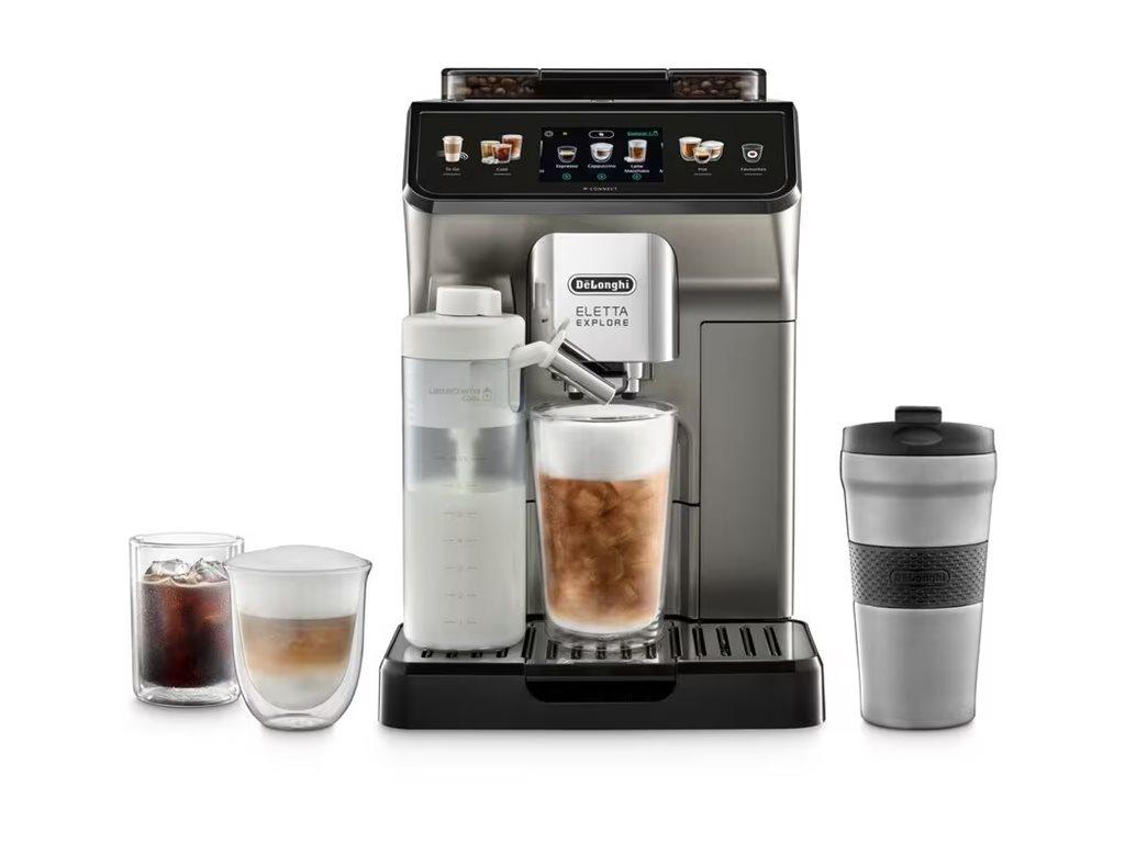 Espressomaskine De’Longhi Eletta Explore ECAM450.86.T - automatisk, titan billede