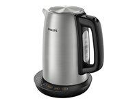 Elkedel Philips Avance Collection 1,7 l - metal/sort børstet billede