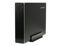 Eksternt harddiskkabinett 3,5" – LC-Power USB 3.1 Gen 2, SATA 6 Gb/s – sort billede