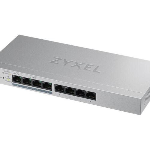 Netværksswitch Zyxel GS1200-8HP v2 – 8-port Gigabit med PoE+