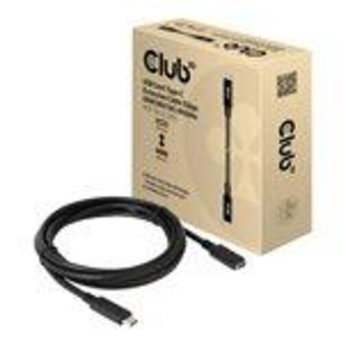 USB-C kabel forlængelse 1 m – Club 3D (USB 3.2 Gen 1, sort)
