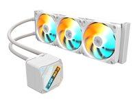 CPU vandkøler Gigabyte GAMING 360 - hvid, 360 mm med 3×120 mm ARGB billede