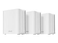 Wi?Fi mesh system ASUS ZenWiFi BD4 (3 routere) - Wi?Fi 7, hvid billede