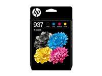 Blækpatroner HP 937 CMYK – 4-pak, original