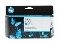 Blækpatron HP 738 cyan 130 ml til DesignJet billede