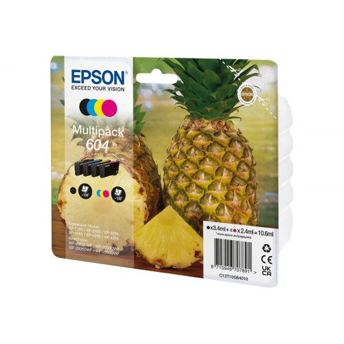 Blækpatroner Epson 604 Multipack - sort, cyan, magenta, gul