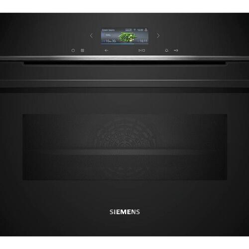 Indbygningsovn Siemens iQ700 sort kombinationsovn 45 l