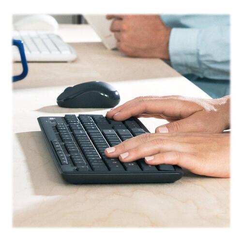 Trådløst tastatur og mus – Logitech MK295 Silent (grafit)