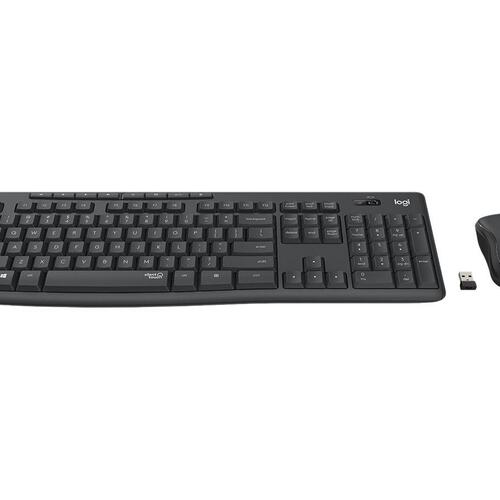 Trådløst tastatur og mus – Logitech MK295 Silent (grafit)