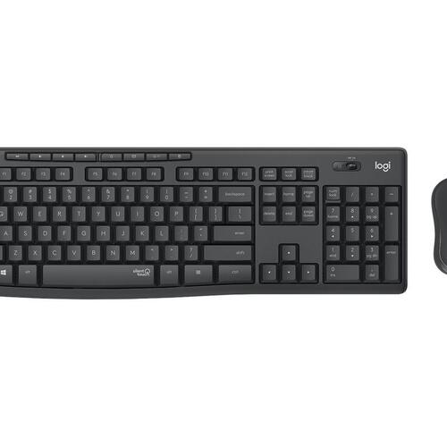 Trådløst tastatur og mus – Logitech MK295 Silent (grafit)