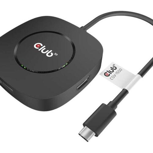 USB-C dockingstation Club 3D til 3x DisplayPort (USB?C 3.2 Gen 1) – Sort