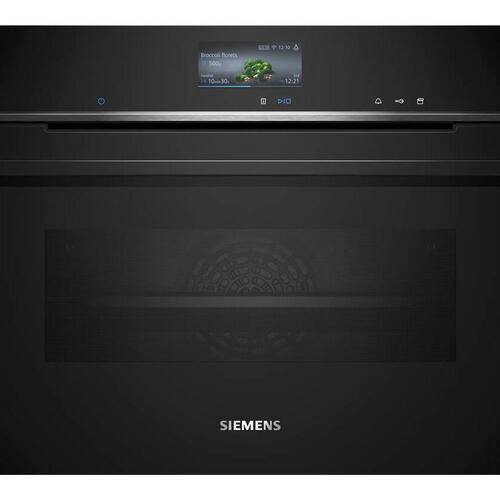 Indbygningsovn med damp – Siemens iQ700, 47 l, A+, sort