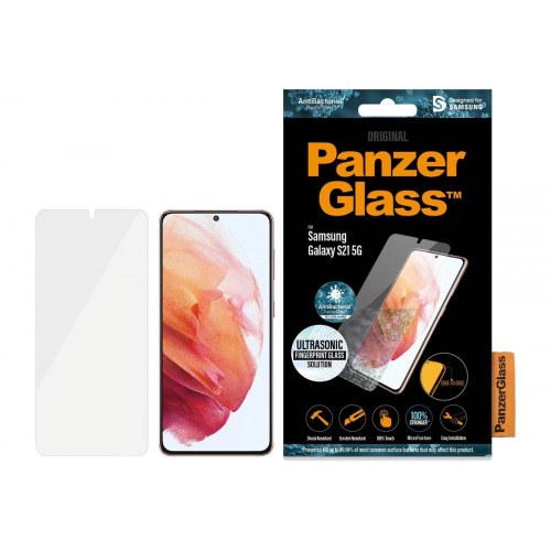Skærmbeskyttelse glas PanzerGlass til Samsung Galaxy S21 5G – transparent