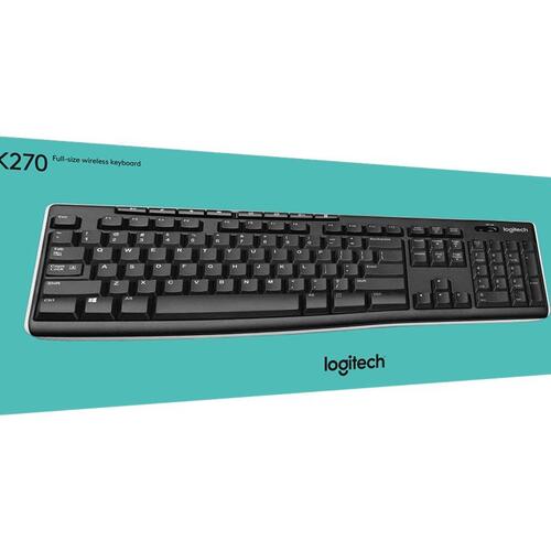 Trådløst tastatur Logitech K270 – fuld størrelse, hollandsk layout