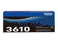 Toner til laserprinter Brother TN3610 sort - 18.000 sider billede
