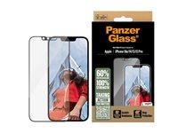 Skærmbeskyttelse til iPhone - PanzerGlass Ultra?Wide Fit med EasyAligner, sort ramme billede