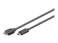 USB-C kabel Goobay - USB 3.1 til Micro?USB B, 60 cm, sort billede