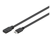 USB-C forlængerkabel 1 m – Goobay – USB 3.1 Gen 1 – sort