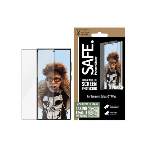 Skærmbeskytter til Samsung Galaxy S25 Ultra – PanzerGlass SAFE.