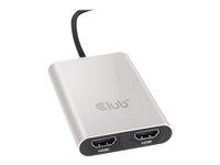 Ekstern videoadapter USB-C/Thunderbolt 3 til 2x HDMI - Club 3D SenseVision billede
