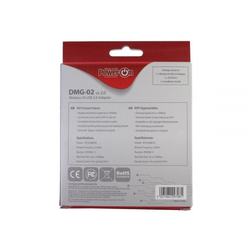 Trådløs USB netværksadapter 150 Mbps – Inter-Tech DMG-02