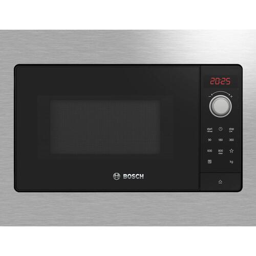 Mikrobølgeovn til indbygning Bosch Serie 2 BFL623MS3, rustfrit stål, 20 l, 800 W